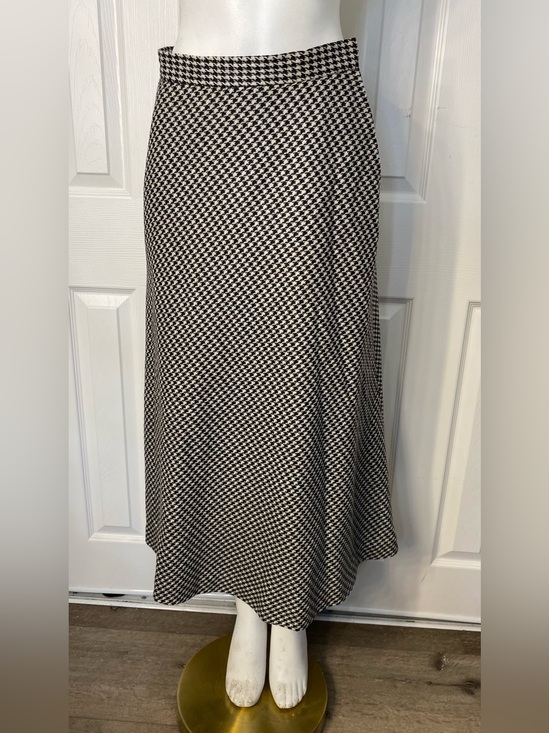 herman geist Dresses & Skirts - Black and White Houndstooth Maxi Skirt